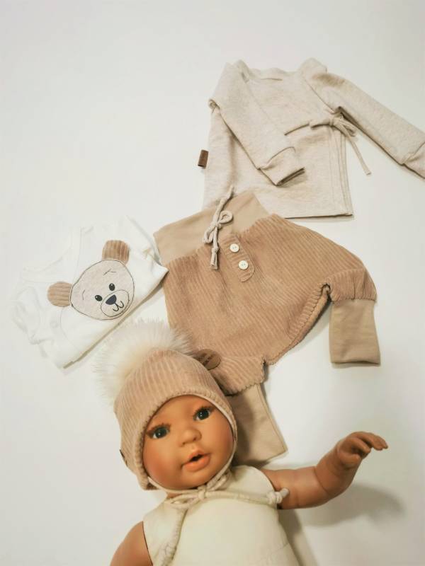 Komplet za dojenčka, rjavo bež Medvedek Hopka-1 Komplet za dojenčka, rjavo bež Medvedek Hopka-1