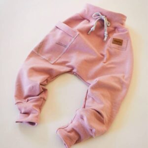 Baggy hlače roza z žepom Hopka