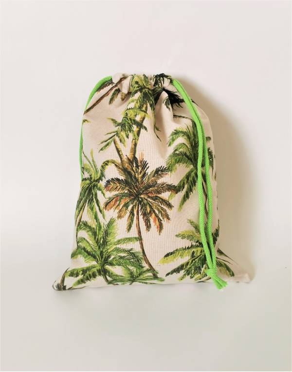 Platnena vrečka za copate Palme Hopka Platnena vrečka za copate Palme Hopka