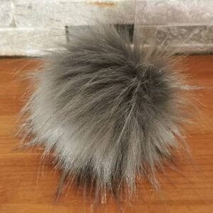 Cof iz umetnega krzna Silky Siv Hopka