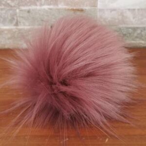 Cof iz umetnega krzna Old roza Hopka