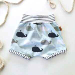 Kratke baggy hlače Medy Kiti na svetlo modri Hopka