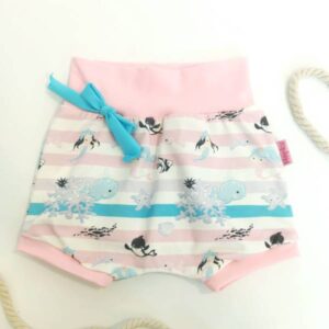 Kratke baggy hlače Medy Morska zabava roza Hopka