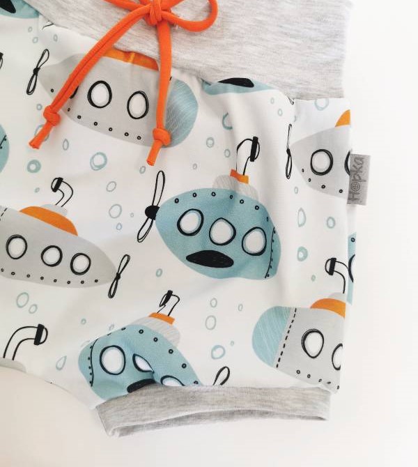 Kratke baggy hlače Medy podmornice Hopka