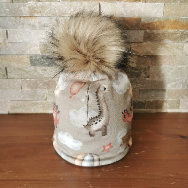 Zimska kapa Dinozavri in baloni Hopka Zimska kapa Dinozavri in baloni Hopka