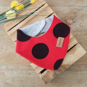 Nepremočljivi slinček Pikapolonica Velike pike Hopka