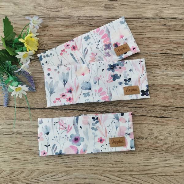 Naglavni trak Cvetlični modro roza Hopka1