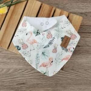 Nepremočljiv slinček Flamingo Hopka