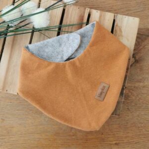 Nepremočljivi slinček Melanž oker Hopka