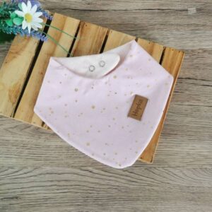 Nepremočljivi slinček Zlate pike na baby