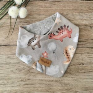 Nepremočljivi slinček Dinozavri in baloni Hopka