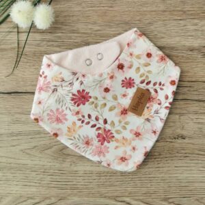 Nepremočljivi slinček Jesensko roza cvetje Hopka