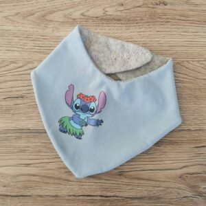 Nepremočljivi slinček Žverca na svetlo modri Hopka