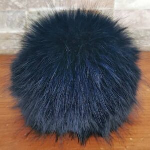 Cof iz umetnega krzna Fluffy Temno moder Hopka