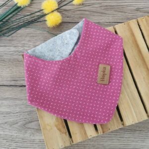 Nepremočljivi slinček Malina pikice Hopka