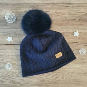 Prehodno zimska kapa kitke Temno modra Hopka
