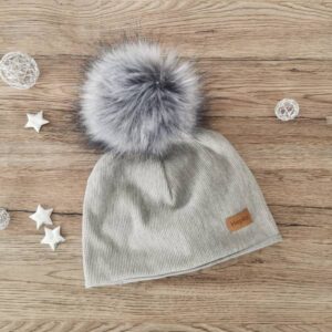 Prehodno zimska kapa rebrasta Svetlo siva Hopka2