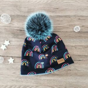 Zimska kapa Mavrice na temno modri Hopka