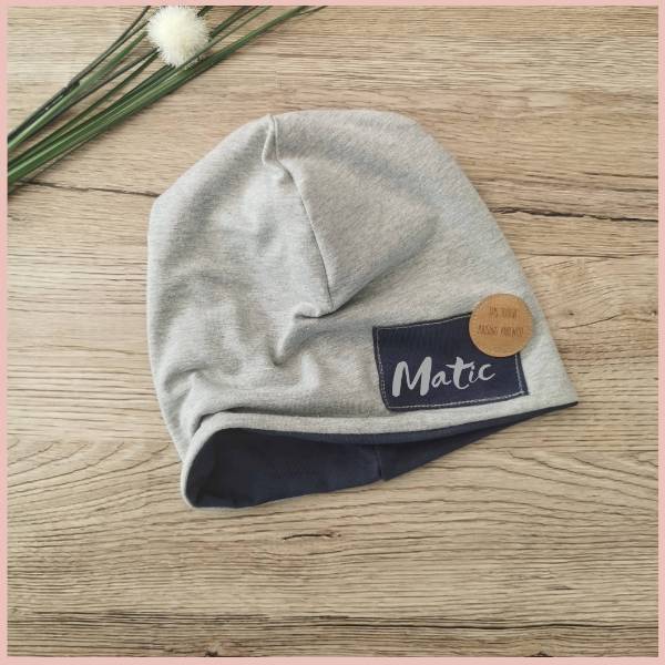 Baggy kapa sivo modra z imenom Hopka1