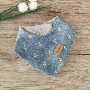 Nepremočljiv slinček videz jeansa s sidri Hopka