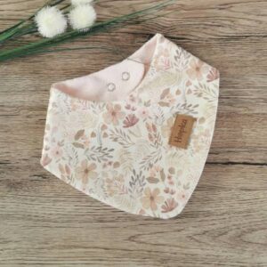 Nepremočljivi slinček Cvetlični vintage Hopka