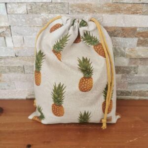 Platnena vrečka za copate Ananas Hopka