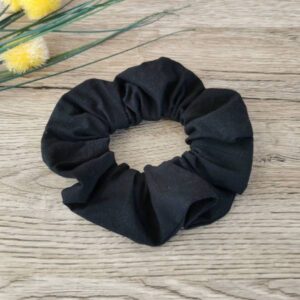 Scrunchie Lasni dodatek Črna Hopka