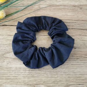 Scrunchie Lasni dodatek Temno modra Hopka