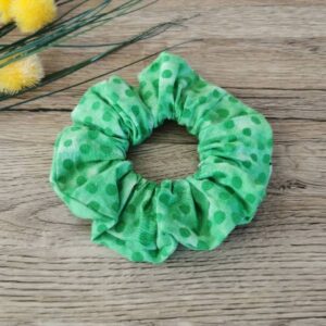 Scrunchie Lasni dodatek Zeleni batist Hopka